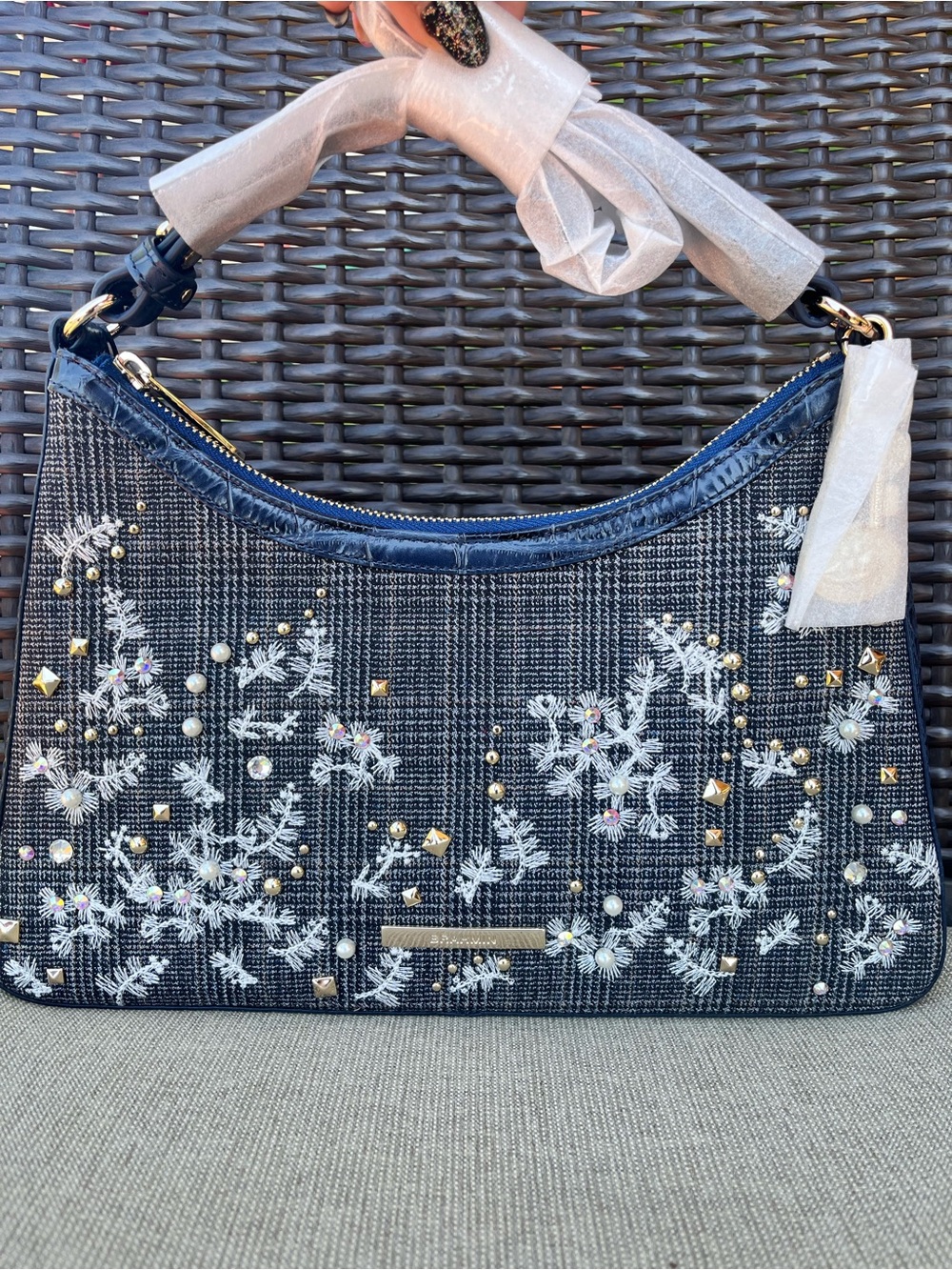 NWT Brahmin ESME in MULTI RIVERTON Shoulder Bag